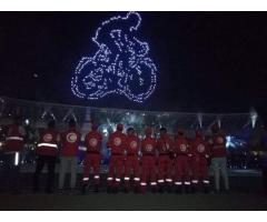 مشاركة فريق التدخل والإسعاف للهلال الأحمر الجزائري بأدرار في حفل افتتاح ألعاب البحر الأبيض المتوسط